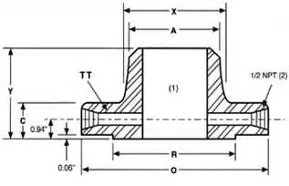 Welding Neck Orifice Class 300 FlangeS