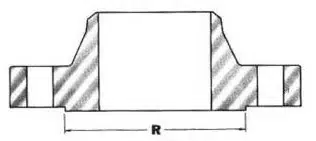 Raised face flange