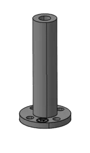View of the shape of long weld necks that are chosen depending on the application, depending on the engineering requirements.
