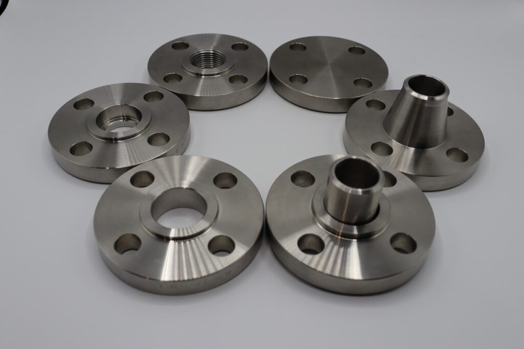assortment of flanges