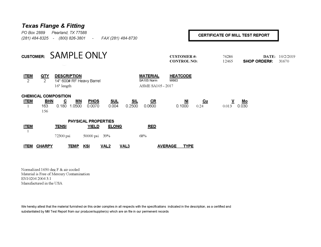 The Blueprint of Quality: How to Read a Flange Mill Test Report (MTR)