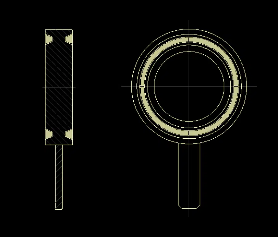 ring groove paddle blank